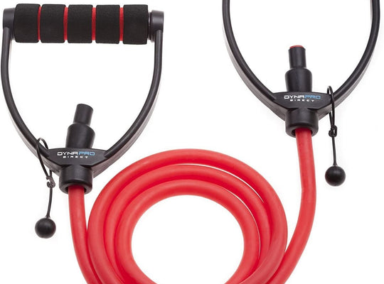 DYNAPRO Exercise Resistance Bands, Adjustable Length Comfort Handles Professional Quality Anti-Snap Great for Workouts Physical Therapy Yoga