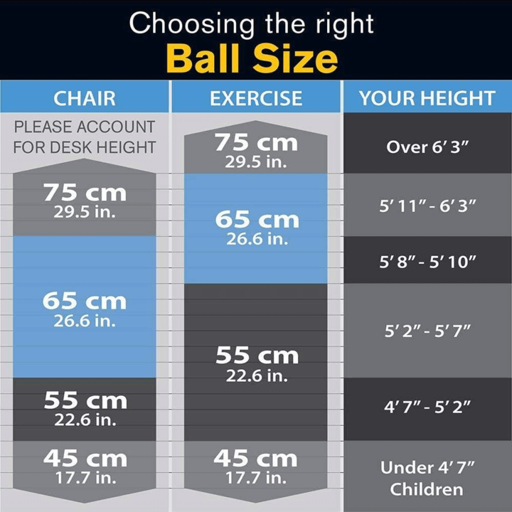 Professional Grade Exercise Balls, Anti Burst, Built to hold over ...